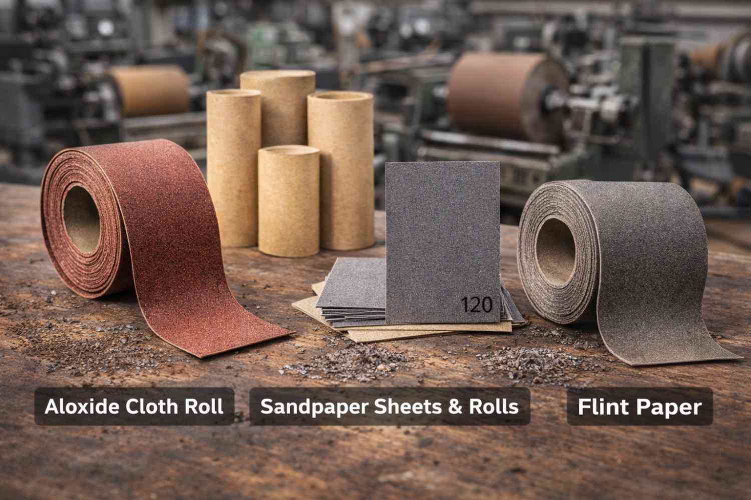 Types of Abrasive Papers Used in India – Complete Industrial Guide for Hardware Shops & Manufacturers img