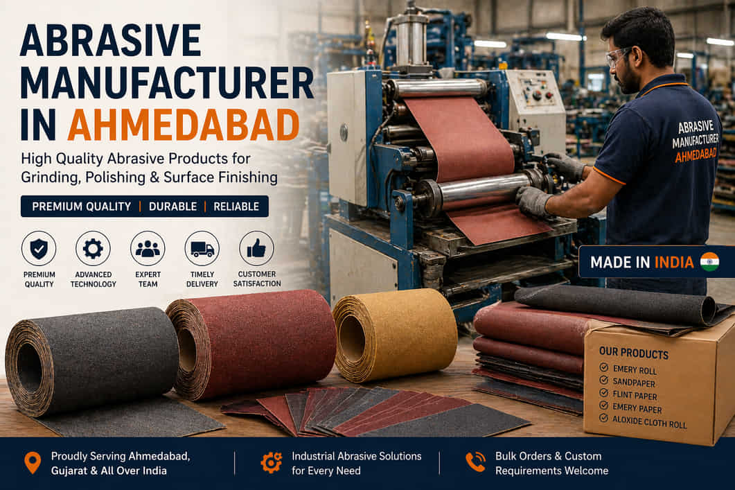 Best Abrasive Manufacturer in Ahmedabad for Industrial Use & Bulk Supply img