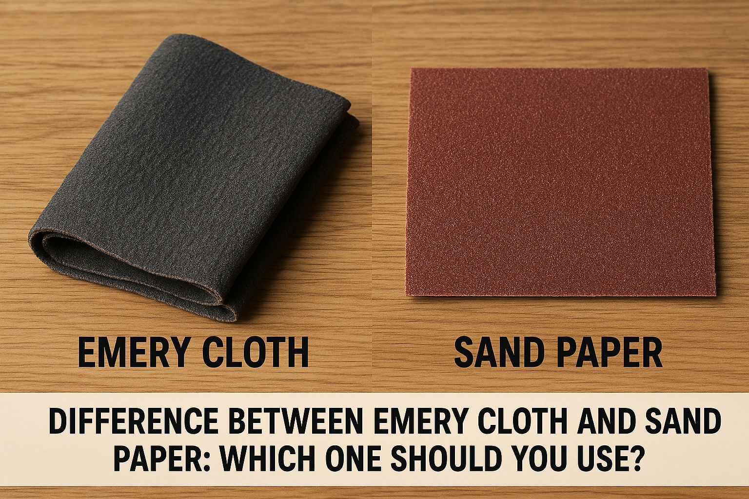 Difference Between Emery Cloth and Sand Paper img